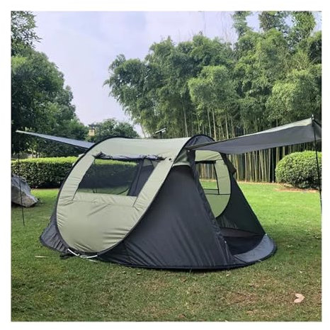 Eisfischerzelt 3–4 Personen Bauen EIN kostenloses, schnell zu öffnendes Zelt, Camping, vollautomatisches Outdoor-Zelt, regensicher, Bootskonto Tunnelzelte