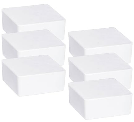 Raumentfeuchter Mod. Cube Nachfüller 500 g mit Orangenduft, 6er Set, Für Räume bis 40 m³, Calciumchlorid, 10 x 5 x 10 cm
