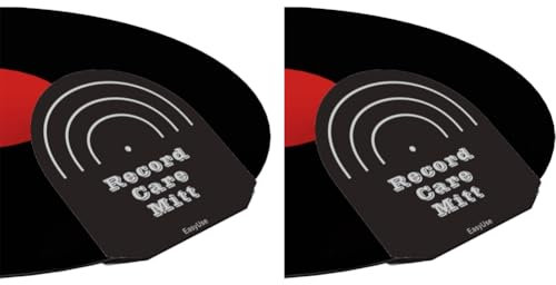 Hxhsgmeh Schwarzer Vinylplattenclip für Plattenspielerzubehör für Schallplatten Reinigungszubehör Schwarz