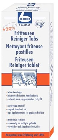DR.BECHER Nettoyant Friteuse Lot de 12 Pastilles soit 620g/Boite et en Poudre 1kg/Boite - Livraison Gratuite France (1 boite, Boite de 620g)