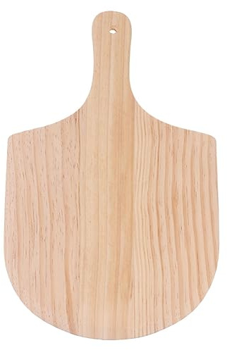 PartyKindom Wood Pizza Peel with Handle Wooden Pizza Paddle Board Multipurpose Cutting and Serving Tray for Bread Cheese Preparation at Home Kitchen