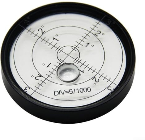 Eawfgtuw Niveau à bulle en métal 60 x 10 mm Niveau à bulle horizontal avec coque en acier inoxydable pour mesure de précision dans les machines d'atelier, platines, tables de billard et (A)