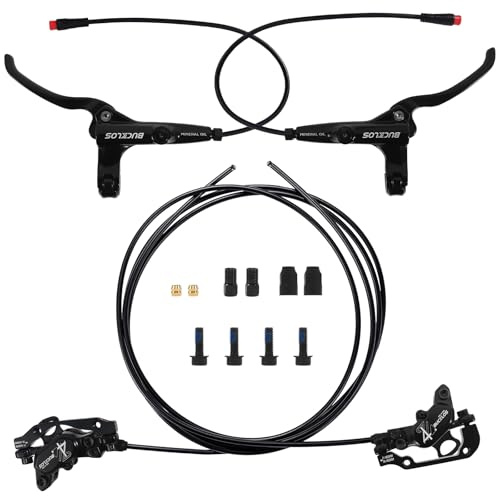 AEYINO E-Bike Hydraulik-Scheibenbremsensatz 4Kolben, Elektrisch Abschaltbar