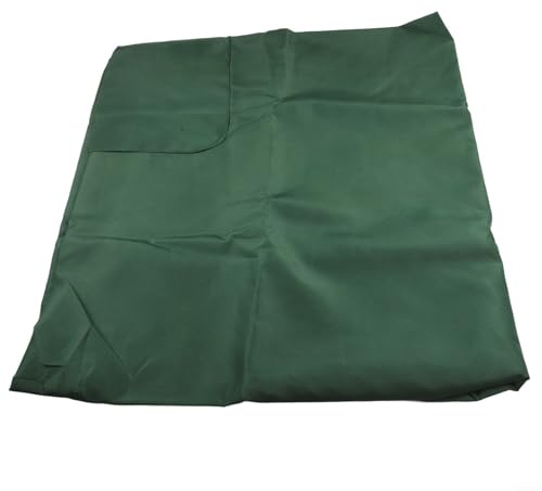 Yuanpgky Parasol de jardin rectangulaire en polyester 160 g/m² - 200 x 300 cm - Imperméable - Pour terrasse, étal de marché (sans cadre) - Vert foncé
