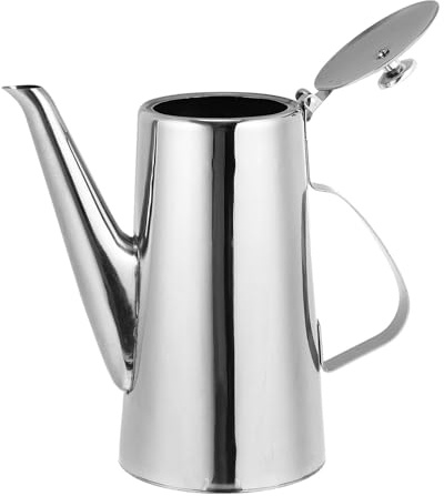 jojofuny Bouteille Inox Capacité Importante Pot à Huile et Eau Acier Inoxydable avec Bec Long Isolation Thermique pour Cuisine et Restaurant