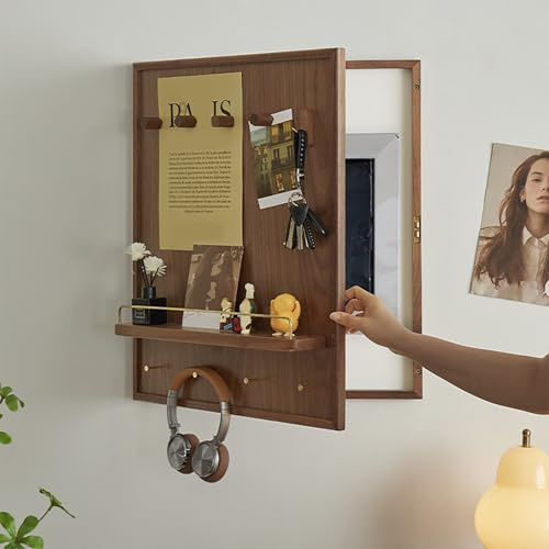 Couvercle compteur tableau bois couvre, Cache Boîte de Fusibles, Facile à Ouvrir Et à Fermer, Cache-boîte de Distribution Dissimulant Idéal pour Votre Maison(45 * 35cm/17.7 * 13.8in)