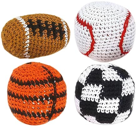 Footbag Säck För Sparkboll - Portabelt kast- och sparkspel | Footbag-jongleringsbollar - passar för Vuxna, Barn, Nybörjare, Familjesammankomster, Bakgård, Innergård, Gräsmatta, Park och Lekplats