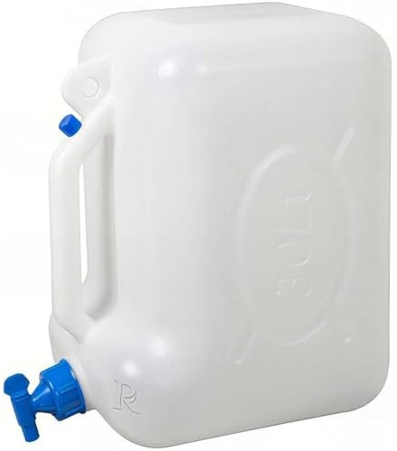 Benzinkanister für Lebensmittel, 30 l, mit Hahn, praktisch und langlebig, ideal für die Aufbewahrung von Flüssigkeiten. D-Work