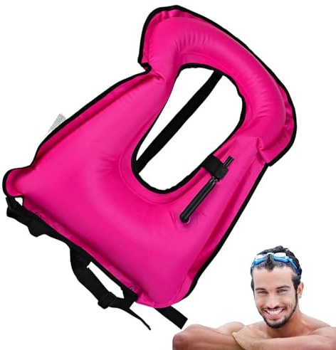 Giubbotto salvagente, Pesca con giubbotto di salvataggio gonfiabile, Gilet da snorkeling regolabile Giubbotto di salvataggio per canottaggio, pesca, vela