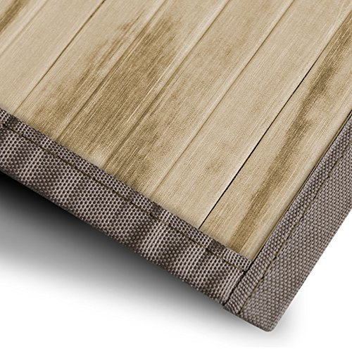 Magenta - Alfombra de bambú para baño y salón (muchos tamaños), bambú, naturaleza, 70 x 200 cm