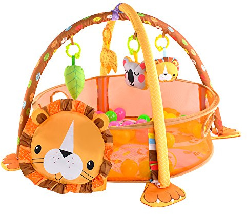 Iso Trade Krabbeldecke Spieldecke Spielbogen Spielmatte Babydecke Laufstall 3 in 1 #4012