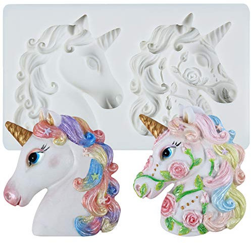 musykrafties Unicorn Fondant Silicone Mould Sugarcraft Cupcake Topper Cookie Cake Decoration