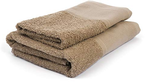 Filet Ago.fil S.r.l. Set Asciugamani (1+1) da Ricamare Coppia, 100% Cotone, Corda, 60X105 – 40X60