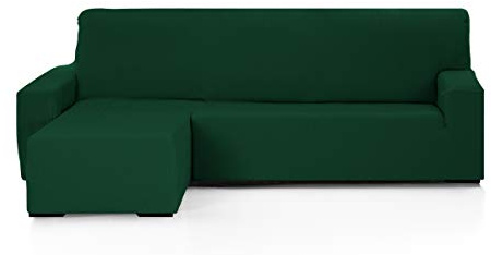 Martina Home - Emilia - Elastischer Bezug für Loungesessel - Kurzer linker Arm (Vorderansicht) - Flaschengrün