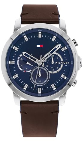 Tommy Hilfiger Multi Zifferblatt Quarz Uhr für Herren mit Edelstahl- oder Lederarmband