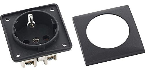 Berker Integro Steckdose Schuko anthrazit matt lose & Berker Integro Flow Rahmen 1-fach anthrazit matt lose