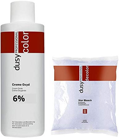 Dusy Star Bleach Blondierpulver 500g im Beutel + Dusy Professional Creme Oxyd 1000ml (6%)