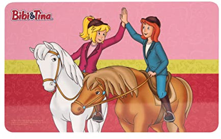 Tavoletta per la colazione Bibi & Tina, tavoletta da taglio, resistente ai graffi e igienica, Formica