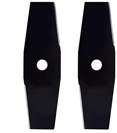 SEIWEI Lot de 2 lames de coupe pour tondeuse à gazon 2T en acier avec trou intérieur de 25,4 mm, lame universelle pour débroussailleuse - Diamant