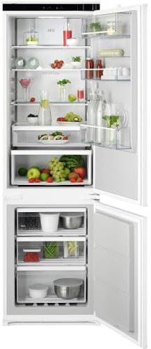 AEG TSC6M181ES - Frigorifero da incasso, serie 6000 con TwinTech / 1780 mm/congelatore inferiore/249 L/NoFrost/porta a traino/E