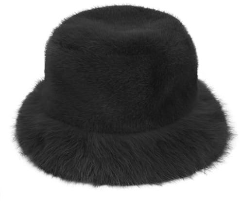 NICEYEA Damen Pelzmütze Fellmütze Plüsch Fischermütze Kunstfell Wintermütze Faux Fuchs Ohrenwärmer Mütze Fellmütze Vlies Pelzmütze Wintermütze Damenmütze Eleganter Kosakenstil