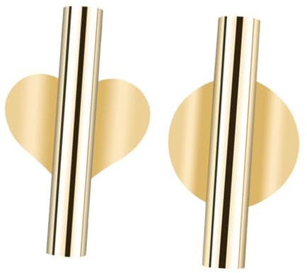 2 Stück Goldene Wandblumenröhre aus Eisen für Blumenarrangement