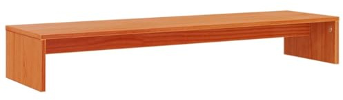 vidaXL Monitorständer Wachsbraun 100x27x15 cm Massivholz Kiefer