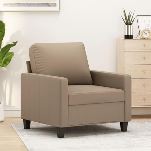 LAPOOH Sessel Cappuccino-Braun 60 cm Kunstleder, Relaxsessel, Fernsehsessel, Kinosessel, Gaming Couch - 359131