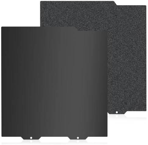 HIKUDIY 184x184mm Piatto di costruzione PEI nero per Bambu Lab A1 Mini, Piatto di stampa in acciaio a molla PEI liscio + PEI testurizzato per stampanti 3D Bambu Labs