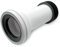 CranPlas | Long Straight Pan Connector | Leak-Proof Toilet Waste Pipe | Universal UK Fit | Durable & Easy to Install | Long Lasting