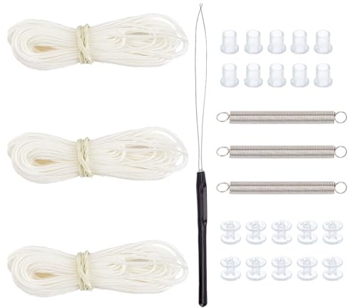 NICENEEDED RV Pleated Shade Repair Kit, Window Shades Blind String Repair Restringing Kit RV Camper Replacement Blinds Repairing for Travel Trailer
