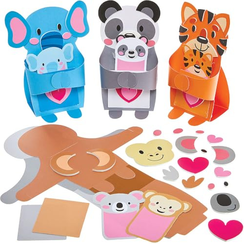 Baker Ross FN403 Umarmungskarte für Mama und Baby - 5er-Pack, Muttertagskunst und -basteleien für Kinder