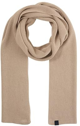 TOM TAILOR Herren 1048039 Strickschal mit Wollanteil, 30647-Soft Light Beige Melange, One Size