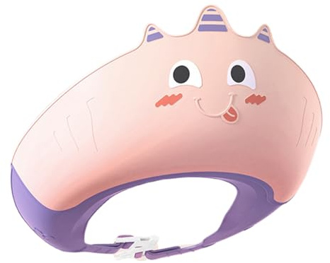 Bonnet de douche pour bébé – Bonnet de bain en silicone pour bébé | Bonnet doux et réglable résistant à la chaleur avec protège-oreilles sécurisés et ajustement flexible, protection de shampooing pour