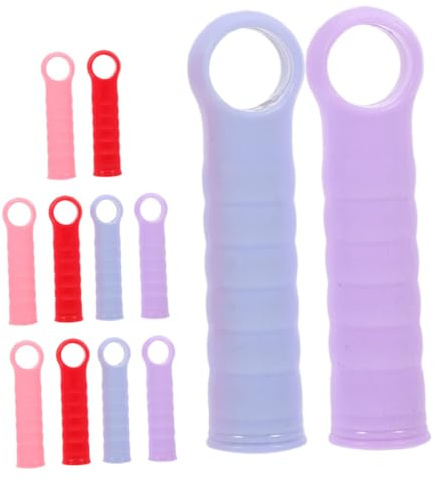 PRETYZOOM 12pcs Broom Handle Grip Mop End Cap Replacement for Handles Comfortable Plastic Grip for Mops and Brooms