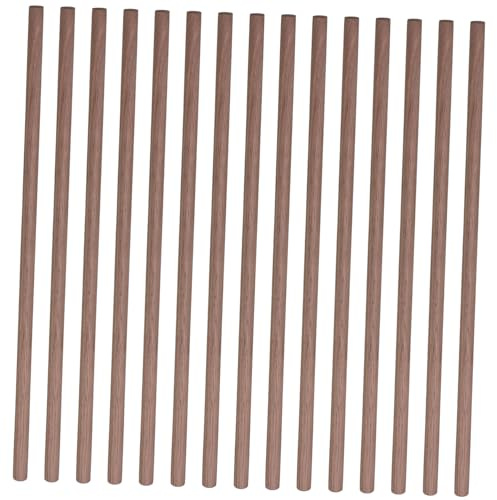 Hemobllo 24pcs Black Walnut Wooden Dowels for Crafts Round Wood Dowels Unfinished Wood Sticks for DIY Projects and Craft Making