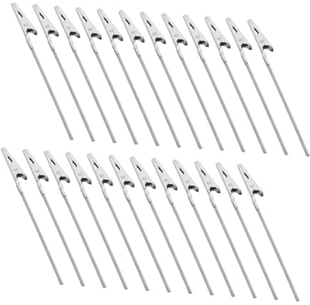 OSALADI 80 Stück Teiliges Metall-draht Krokodilklemmen Langlebige Stahl-clip Halterung für Visitenkarten Büro Meetings und Alltag Praktisch Robust Langlebig