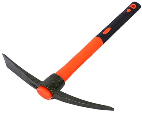 Garden Pick Mattock Fiberglass Handle for Soil Breaking Planting Camping Landscaping Home Excavation Trail Maintenance Camping Digging Tool