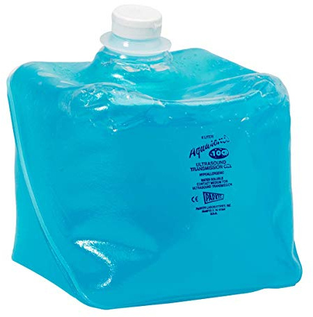 Parker Aqua Sonic 100 Ultrasound Gel, Ultrasonic Transmission Gel, Water Soluble Hypoallergenic Bacteriostatic, Non-Sensitising Gel for Therapeutic Medical Ultrasound and Beauty Application,5L