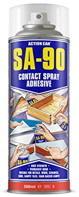 (PACK OF 10) Action Can SA-90 Industrial Heavy Duty Contact Adhesive 500ml - spray glue