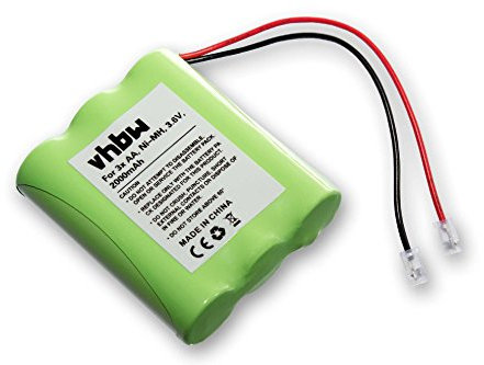 vhbw Batteria pacco di 3x AA Mignon per diversi dispositivi (2000mAh, 3,6V, NiMH)