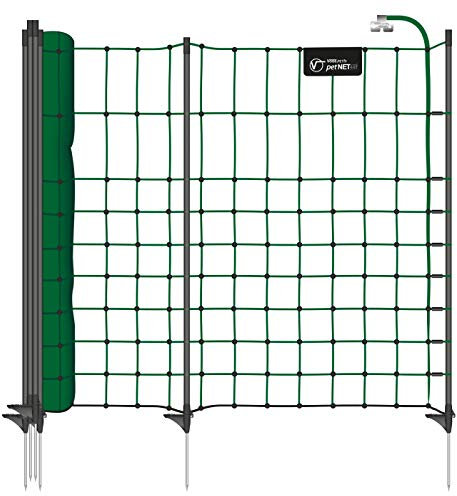 VOSS.PET Premium Meerschweinchen Zusammenklappbar Hundezaun 12m 65cm petNET® Elektronetz Welpenzaun Hundeauslauf