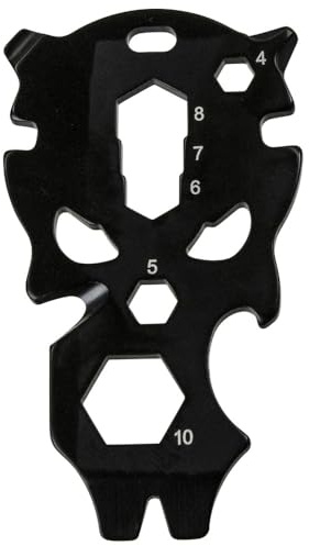 Dönges Key-Tool Skull 9-in-1, neutral (Schlüsselanhänger Multitool)