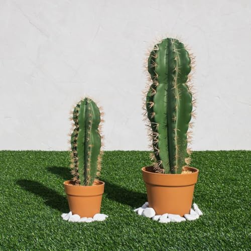 CATRAL NORTENE | Planta Artificial Cactus STETSONIA CORYNE 43 CM NORTENE | Plantas Artificiales Realistas | Planta Artificial para Hogar Y Oficina Decoración Interior Y Exterior