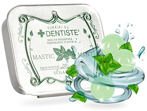 Dentiste Love Mints pastille dans une boîte métallique rétro. Une haleine fraîche en 3 secondes. Pastilles à la menthe poivrée pour lutter contre la mauvaise haleine et les caries dentaires