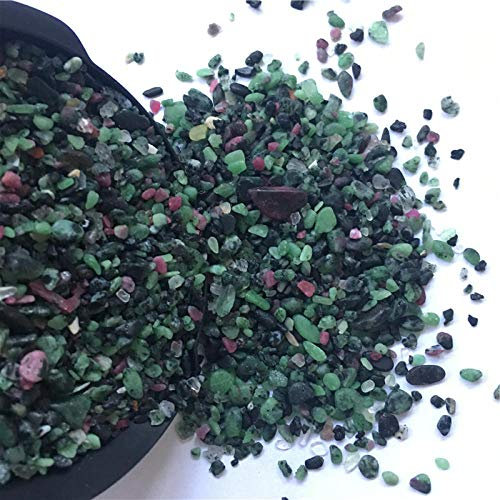 MCWJ 50g / 100g / 1000g Großhandel Natürliche 3-5mm rot und grün Quarz Kies Kies Stein Kristall Aquarium Garten Flowerpot Wohnkultur-50 g