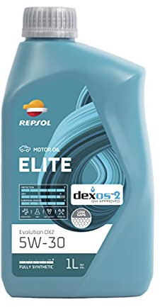 REPSOL Olio lubrificante sintetico a lunga durata (Long Life) per auto ELITE EVOLUTION DX2 5W-30 1L