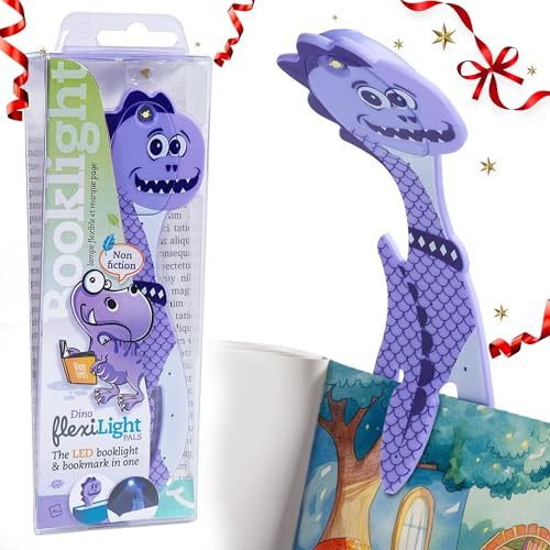 Gifts for Readers & Writers Lectura Flexilight Pal | Marcador y de Lectura 2 en 1 | Lámpara LED con Clip | de Libro para Leer para Niños, Adultos | Accesorios Libros | Regalo Lectores