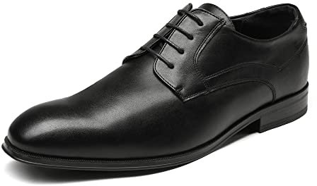 Bruno Marc Herren Anzugschuhe Schnürhalbschuhe Klassischer Business Derby Oxford Hochzeit Schuhe Schnürschuh,Size 43,Schwarz,SBOX229M-E