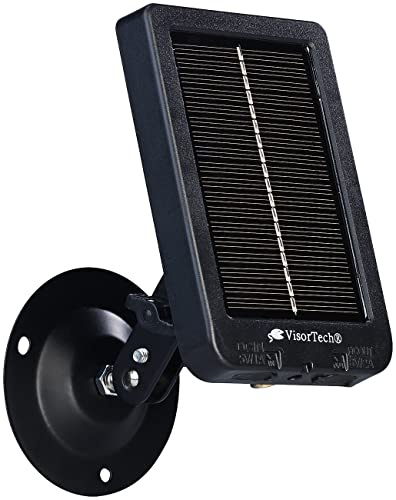 VisorTech Wildkamera Solar: Mobiles Akku-Solarpanel für Wildkameras, 3.000 mAh, IP65 (Solarpanel für, mit Solarmodul, Panel)